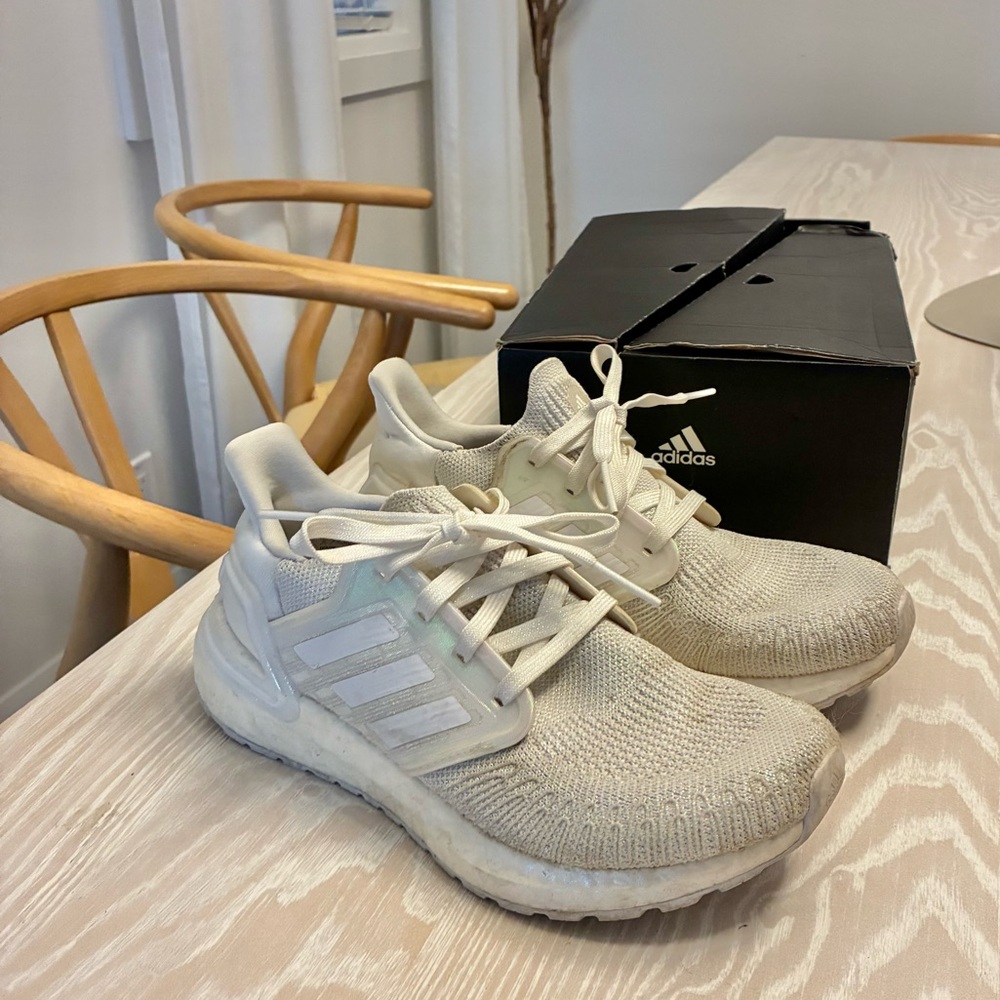 Adidas White Ultraboost Shoes Size 5